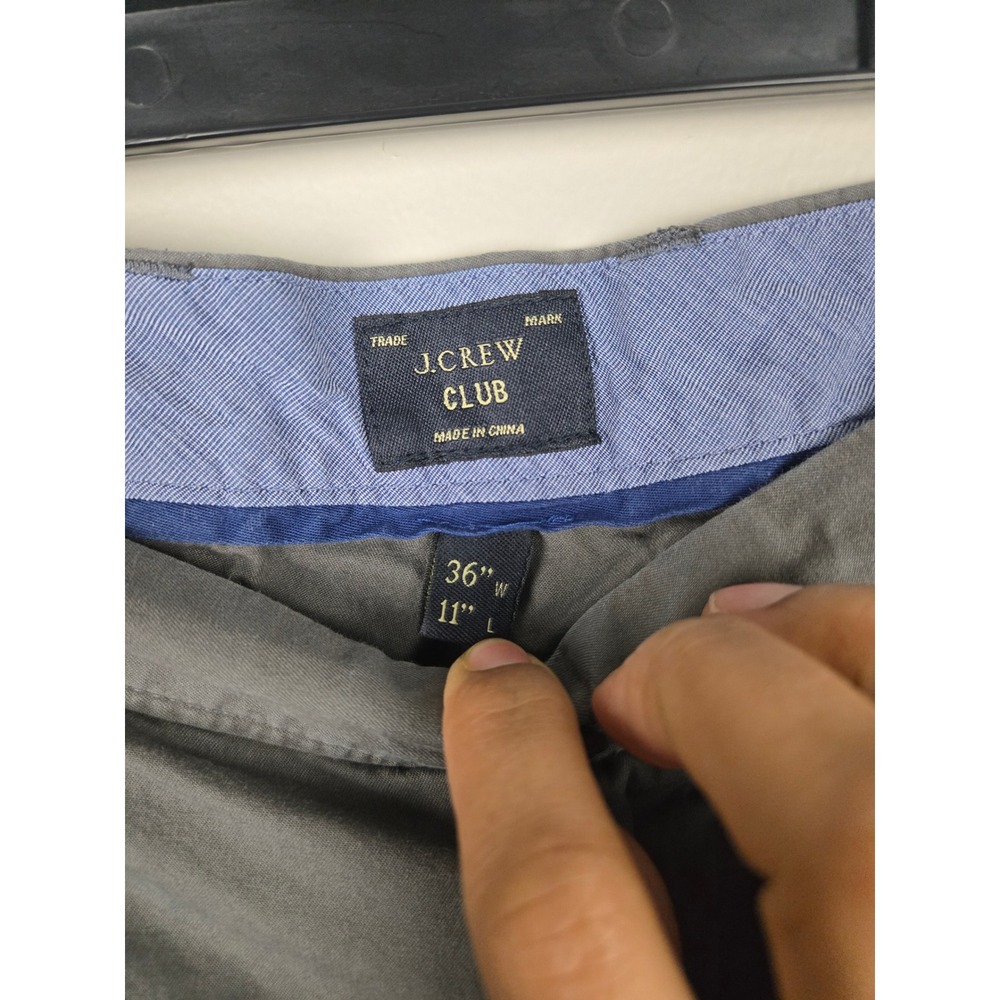 J.Crew Club Mens Gray Cotton Chino Shorts Size 36 Style 93852 SP 13 - Picture 6 of 9